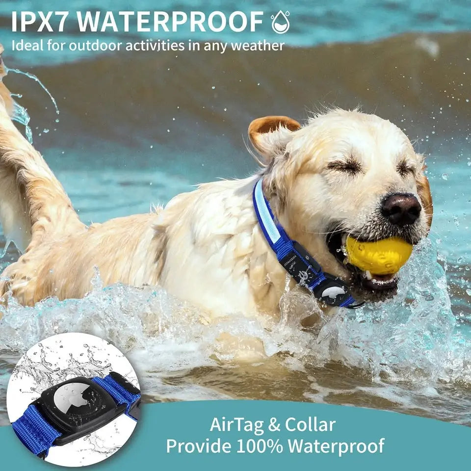 Smart Dog Collars Compatible with Apple AirTag Trackers