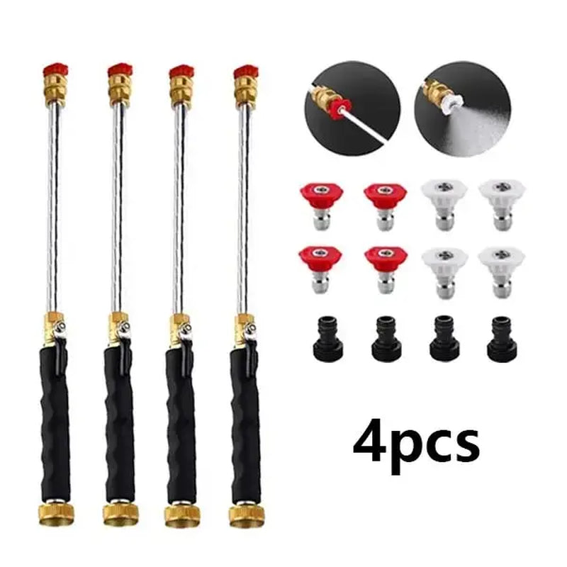 Jet Nozzle Power Washer for Garden Hose with Two High-Pressure Nozzles and Quick Connectors | Hydro Jet High Pressure Washer Tools
