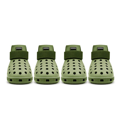 Premium Dog Boots for Hot Pavement - Protective Footwear for Small, Medium, and Large Dogs, Easy-On/Off, Non-Slip, Waterproof, and Easy-Clean Booties for Beach and Snow Activities
